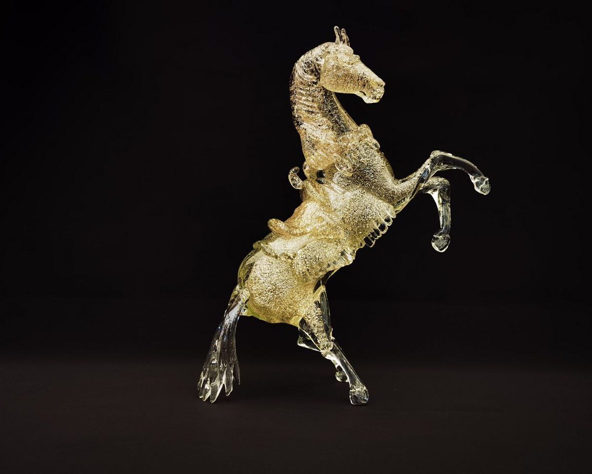 Murano glass horse