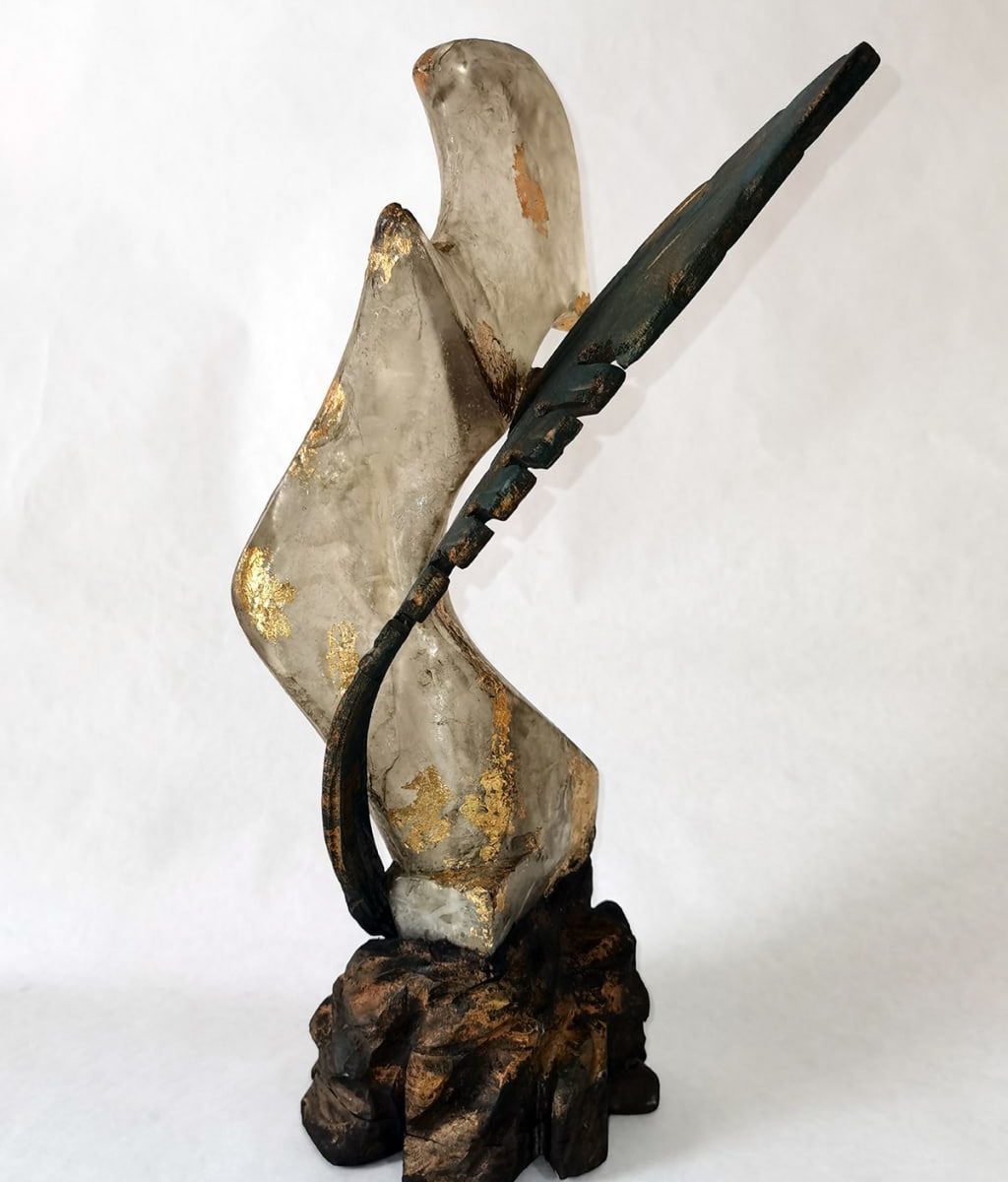 Sculpture lighting Forcola and comb of Gondola